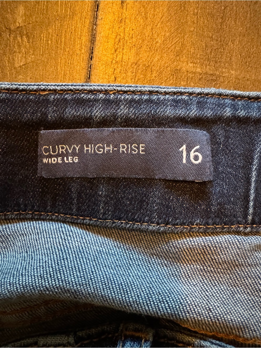 J Jill Dark Blue Women's Curvy High Rise Wide-Leg Jeans size 16 - Picture 3 of 7